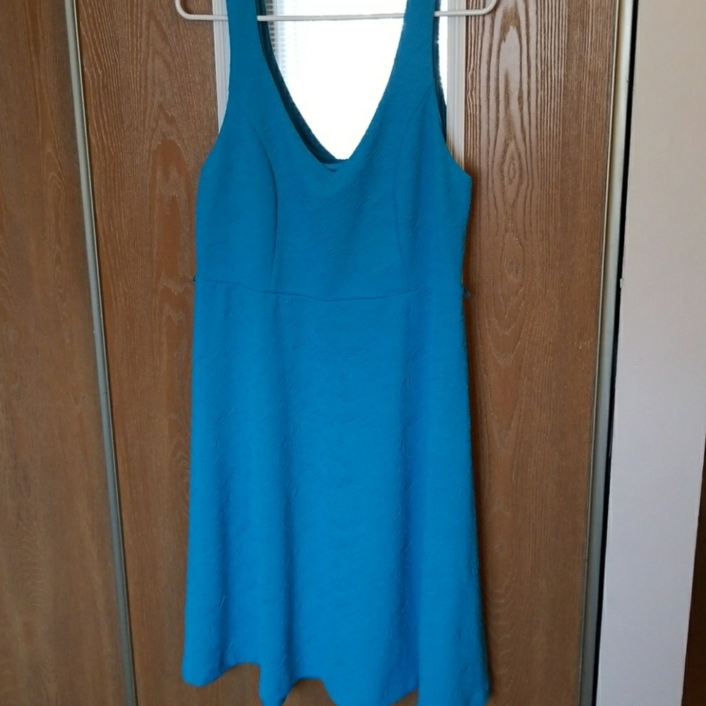 Torrid Turquoise Blue Dress, missing black belt